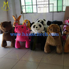 Chine Hansel battery animal scooter rides mechanical horses for children kiddie train ride game machine center moving rides fournisseur