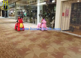 Chine Hansel 2018 commercial kids walking plush animales mountables indoor amusement park games fournisseur