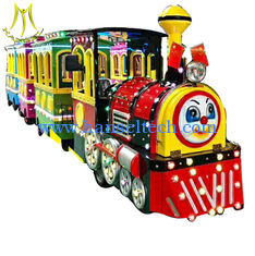 Chine Hansel outdoor amusement park items battery power trackless train rides  electric fournisseur