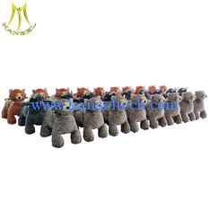 Chine Hansel factory plush motorized riding animals walking ride on animal toy for mall fournisseur