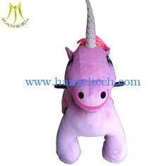 Chine Hansel coin operated walking animal rides for mall motorized animal plush unicorn rides fournisseur