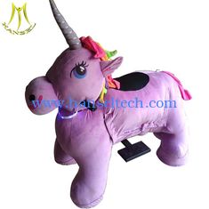 Chine Hansel latest moving unicorn electricride  coin operated electric motorized plush riding animals fournisseur