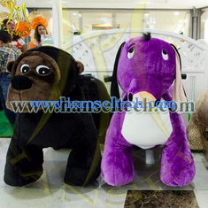 Chine Hansel battery coin operated animal dog ride for malls plush animal rides fournisseur