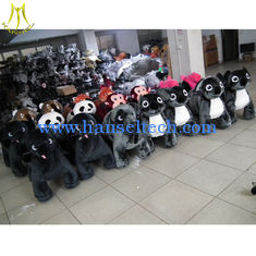 Chine Hansel 2016 high quality coin operated ride on costumes 12 volt ride on toys style plush animal electric scooter fournisseur