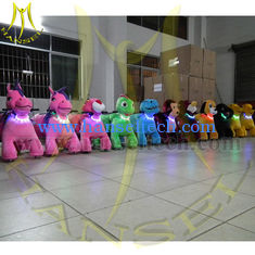Chine Hansel 2016 Animated Electronic Plush Toys Green Dinosaur Animal Ride For Mall fournisseur
