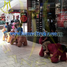 Chine Hansel Indoor Playground Equipment Walking Plush Horse Animals Toy Ride On Furry Animals fournisseur