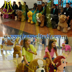 Chine Hansel coin operated indoor ride on animals electric rides with rechargeable battery in hire rental fournisseur