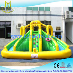 Chine Hansel PVC material kids water park games inflatable bouncers with water slide fournisseur