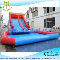 Chine Hansel red and blue kids amusement park equipment inflatable climbing structure water pool sidel fournisseur