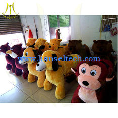 Chine Hansel pay attention to details kids riding train amusement park moving outdoor motorized plush riding animals fournisseur