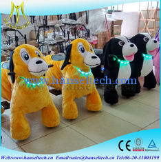 Chine Hansel battery coin operation amusement park outdoor playground moving family party mechanical dog ride in mall fournisseur