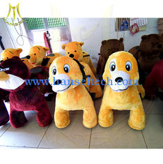 Chine Hansel amusment park games equipment kiddie animals toy ride seat moving electric stuffed animals adults can ride fournisseur