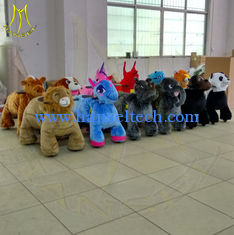 Chine Hansel animal scooter rides for sale amusement park equipment moving horse toys for kids electric dog walking machine fournisseur