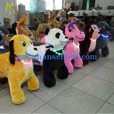 Chine Hansel 4 wheel kid ride electric animal scooter electronic baby swing moving animals battery operated plush animals fournisseur