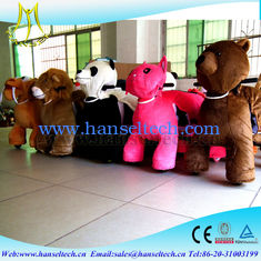 Chine Hansel playground equipment rocking commercial kids rides coin operated dragon ride walking stuffed animal scooter ride fournisseur