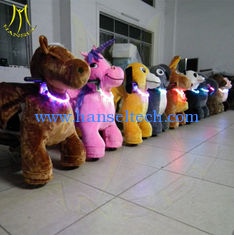 Chine Hansel stuffed animal car ride electric coin operated pony rides for kids zoo riders at the mall riding dinosaur toys fournisseur