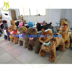 Chine Hansel amusement park rides for rent stuffed animal unicorn on wheels coin operated kiddie rides for rent kiddy ride fournisseur