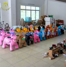Chine Hansel coin operated horse ride motorized riding toys rohs standard luck cow electric motorized scooter with rich toys fournisseur