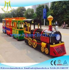 Chine Hansel outdoor door amusement park equipment fiberglass amusements rides electric train for sale fournisseur