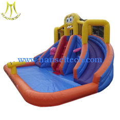 Chine Hansel cheap inflatable outdoor playground inflatable bouncer with water slide factory fournisseur
