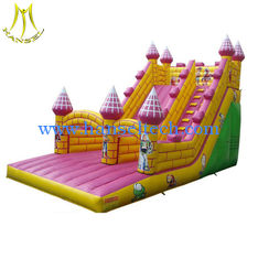 Chine Hansel stock pvc material commercial inflatable bounce house inflatable slide supplier fournisseur