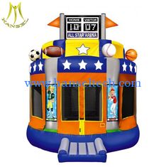 Chine Hansel outdoor amusement park for kids inflatable big bounce house fournisseur
