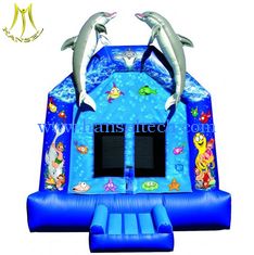 Chine Hansel kids outdoor inflatable bouncer castle with slides Guangzhou fournisseur