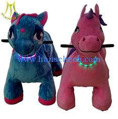 Chine Hansel entertainment equipment plush unicorn electric scooter with battery for sale fournisseur