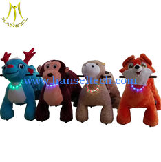 Chine Hansel amusement electric kids ride on 24A plush motorized animal for mall fournisseur