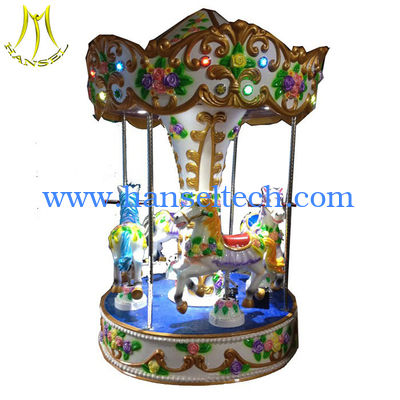 Chine Hansel  shopping mall 3 seats coin operated mini carousel for sale fournisseur