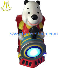 Chine Hansel coin operated kiddie ride on bear train children indoor games machine fournisseur