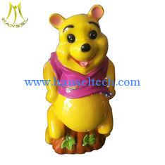Chine Hansel   coin operated battery moto machine fiberglass bear ride fournisseur