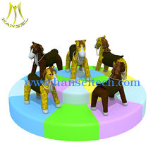 Chine Hansel  amusement rides manufacturer baby electric soft play carousel fournisseur