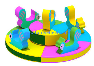 Chine Hansel  soft outdoor playground equipment for kid indoor games animal carousel for baby fournisseur