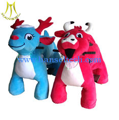 Chine Hansel wholesale moving  battery operated motorized plush riding animals fournisseur