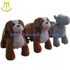 Chine Hansel battery operated plush dog electric scooter ride on toy for kids fournisseur