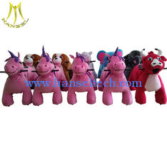 Chine Hansel coin operated electric animal walking rides plush unicorn ride for kids fournisseur