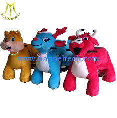 Chine Hansel  weight capacity 150kgs large animal plush ride toy on wheels in mall fournisseur