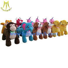 Chine Hansel amusement kiddie horse rides kids ride on animal plush rides fournisseur