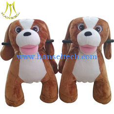 Chine Hansel animal toy rides toy horse on wheels plush animal electric scooter fournisseur