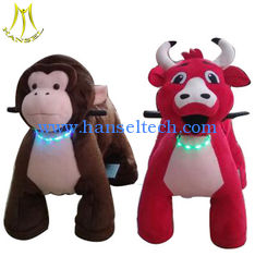 Chine Hansel  battery operatd indoor rides animal design coin operated plush toy machine with light fournisseur