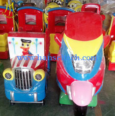 Chine Hansel  theme park equipment for sale swing motor ride fiber glass electric kid motorcycle ride on toy fournisseur