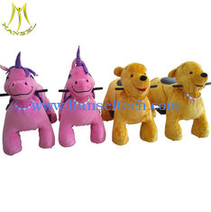 Chine Hansel electrronic animals kids amusement ride on plush toy car fournisseur