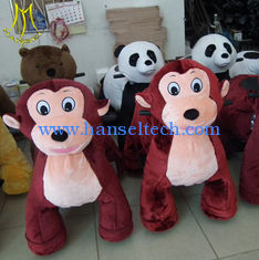 Chine Hansel   hot sale children plush battery operated zoo animal toys happy monkey ride in mall fournisseur