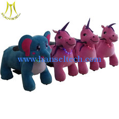 Chine Hansel popular kids coin operated toy rides walking stuffed animal ride fournisseur