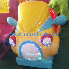 Chine Hansel hot selling fiberglass body coin operated kids electric ride on car fournisseur