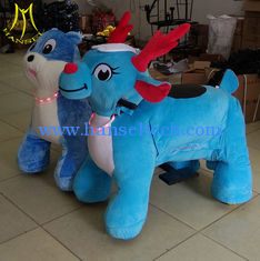 Chine Hansel  2018 shopping mall unicorn electronic ride on toy stuffed animals on wheels fournisseur
