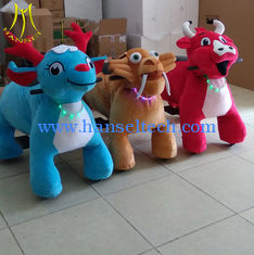 Chine Hansel commercial machine for kids animal electrc ride large plush ride toy on wheels fournisseur