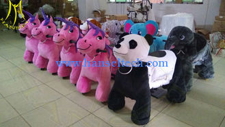 Chine Hansel Hot selling shopping mall electric mountable animal plush ride fournisseur