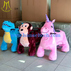 Chine Hansel  outdoor amusement park happy ride on animal giant plush electrical animal scooter fournisseur